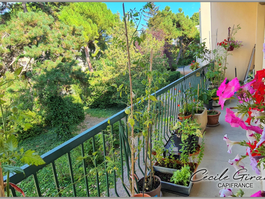 balcon vue sur jardin